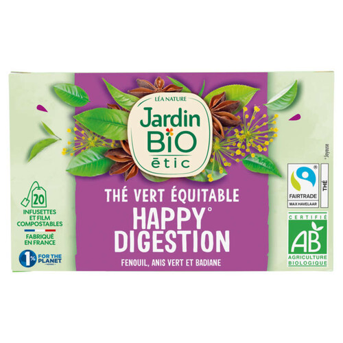 Léa Nature Jardin Bio The Vert Digestion 20 Sachets