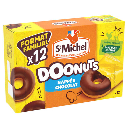 St Michel Stm - Doonuts Nappís Chocolat Maxi Format X 12 - 360G
