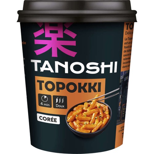 Tanoshi Topokki Doux Recette originale 175g