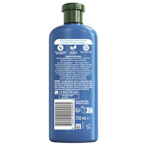 Herbal Essences Réparation Shampoing Huile d'Argan 250ml