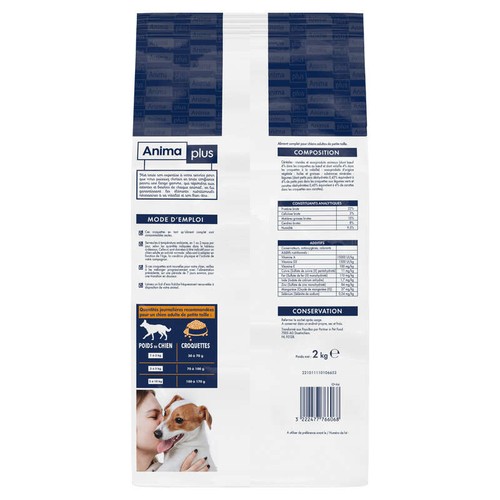 Casino Croquettes pour Chien Viandes Légumes 2kg