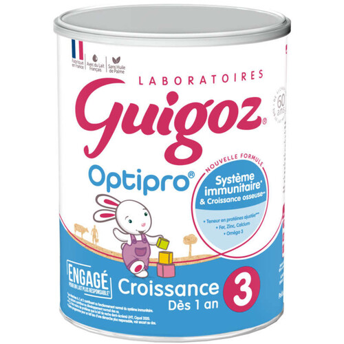 Guigoz Lait en Poudre croissance 3 optipro 830g