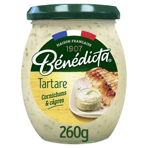 Bénédicta Sauce Tartare Aux Cornichons Et Aux Câpres 260g