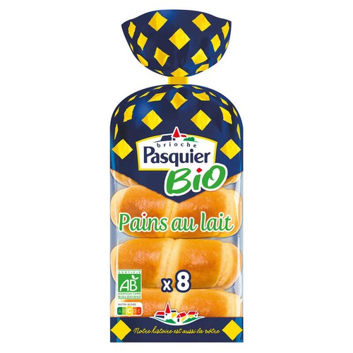 Brioche Pasquier - Pains au lait bio - x8 280g