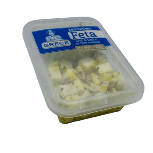 Feta en dés dans l'huile et herbes 150g