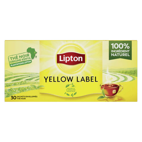 Thé noir Yellow Label - LIPTON - Boite de 100 sachets