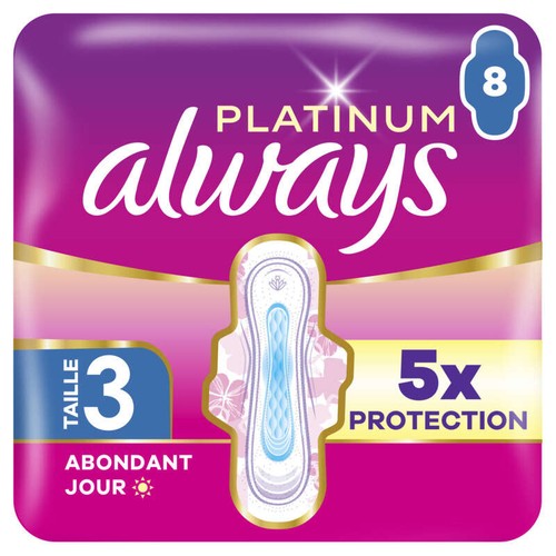 Always Platinum Flux Abondant Jour Taille 3 x8