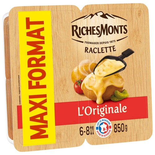 RichesMonts La Raclette classique 850g
