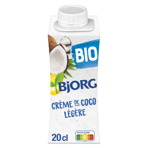 Bjorg Crème de coco légère, bio 200ml.