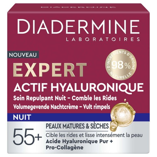 Diadermine Expert Actif Hyaluronique Soin Repulpant nuit 50ml
