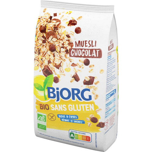 Bjorg Muesli Chocolat Sans Gluten, Bio 375G