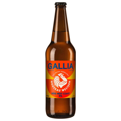 Gallia Nouveau Western Bière West Coast IPA non filtrée 66cl