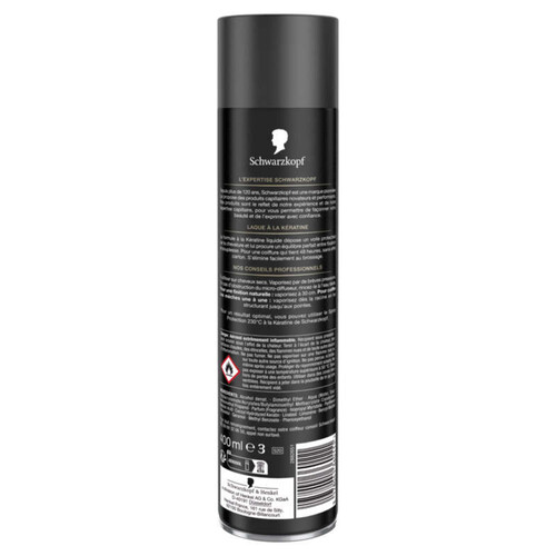 Schwarzkopf styling laque nutrition kératine spray 400ml