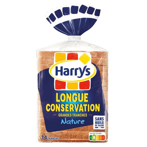 Harrys Pain de Mie Longue Conservation Nature 550g