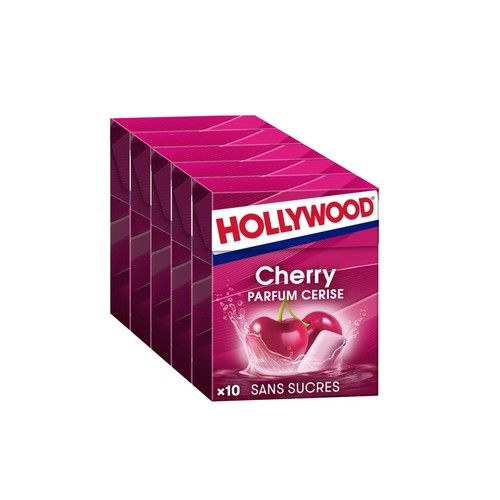 Hollywood Chewing gum cherry 5x14g