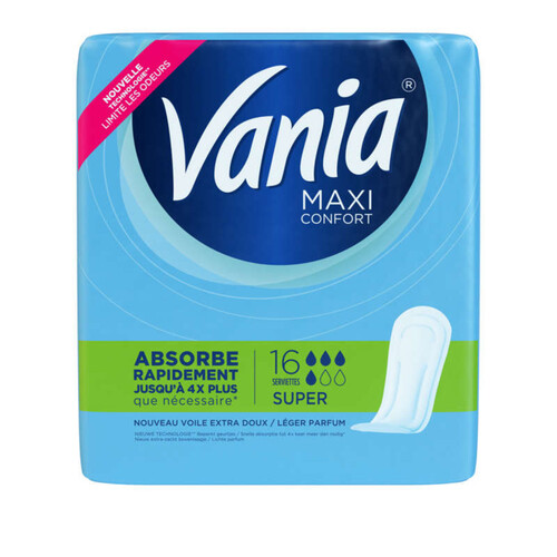 Vania Serviettes super maxi confort x16.