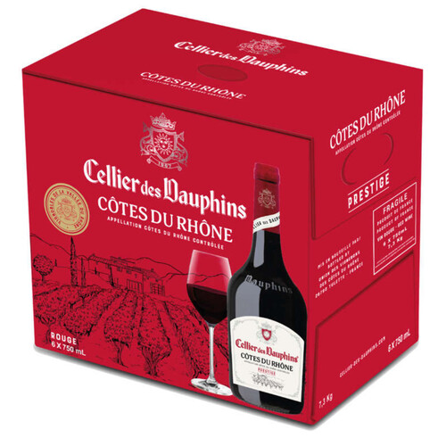 Cellier Des Dauphins Côtes-Du-Rhône Aop, Rouge 75Cl