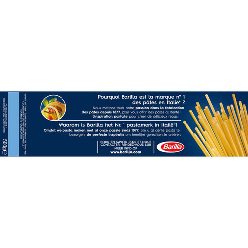 Barilla pates spaghetti n°5 500g