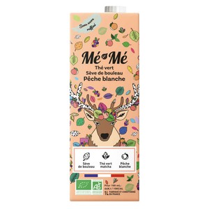 Me-Me Thé Vert Séve de Bouleau Pêche Blanche Bio 1L