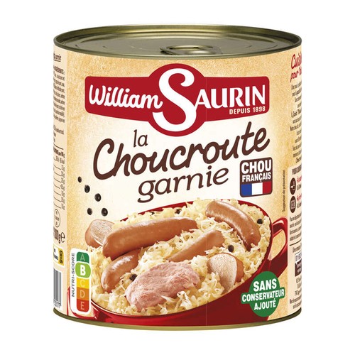 William Saurin Choucroute Garnie 800g
