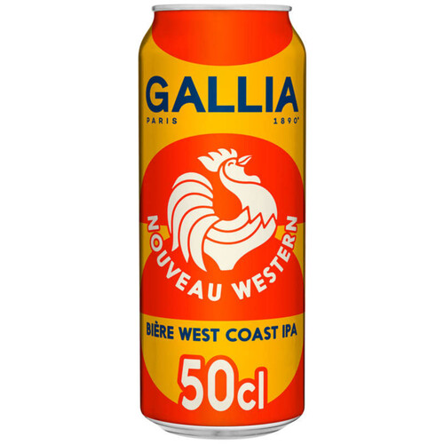 Gallia Nouveau Western Bière West Coast IPA non filtrée 50cl