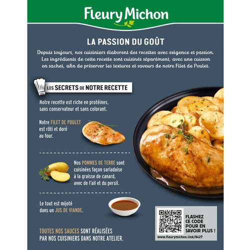 Fleury Michon Filet De Poulet Pommes De Terre À La Sarladaise 300g