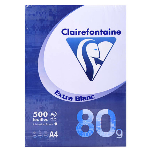 Clairefontaine Ramette De Papier, Format A4, 80Gr/M² 500 feuilles
