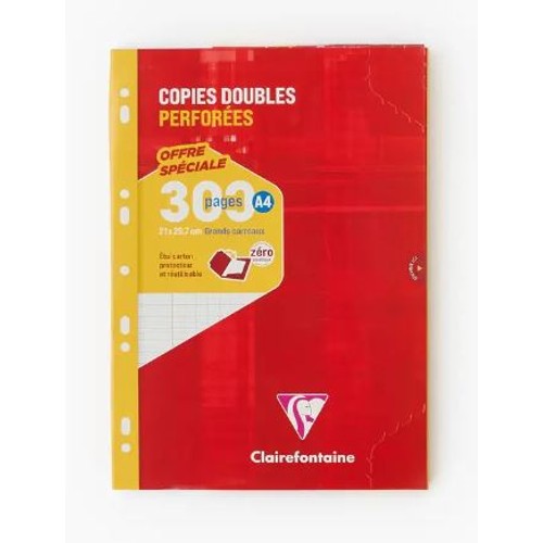 Clairefontaine Copies Doubles A4 Perforées x300
