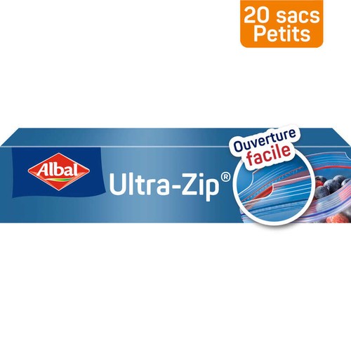 Albal Sacs Congélation Ultra Zip Fermeture Zip 20x1L