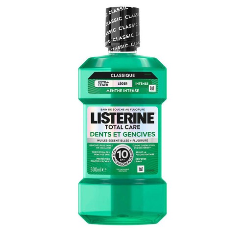 Listerine Bain de Bouche total  10 en 1 500ml
