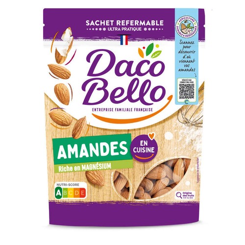 Daco Bello Amandes Décortiquées 125g