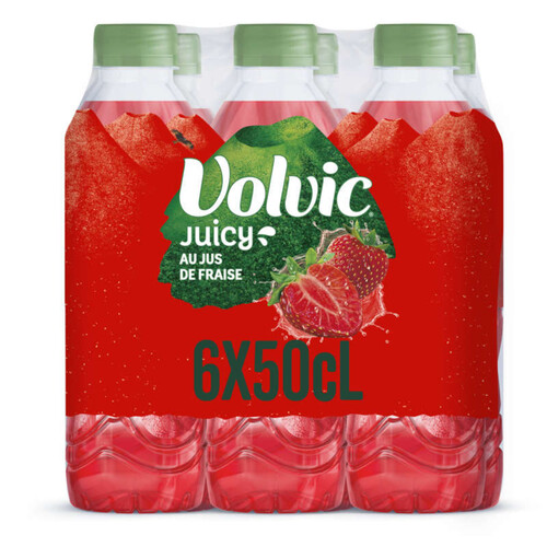 Volvic Juicy boisson au jus de Fraise 6x50cl