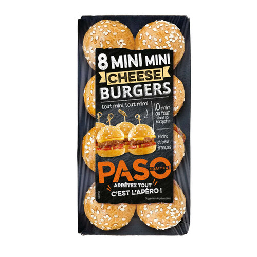 Paso 8 Mini Cheese burgers 140g