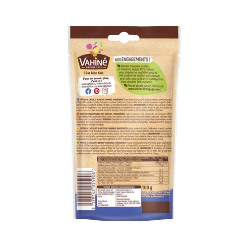 Vahiné Pépites Choco-Caramel 100g