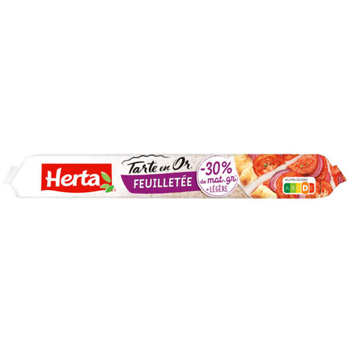 Herta Tarte en Or Pâte Feuilleté -30% de Matière Grasse 230g