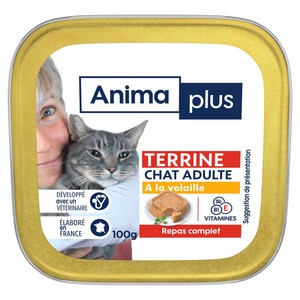 Casino Animaplus Pâtée Pour Chats Volaille 100g