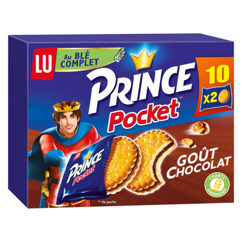 Lu Prince Pocket Biscuits fourrés parfum chocolat 400G