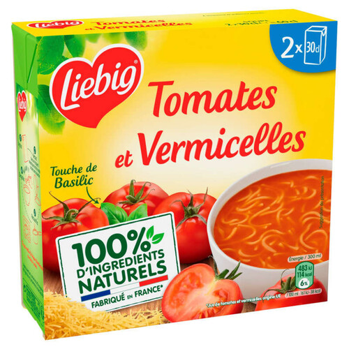 Liebig Tomates à la méditerranéenne & pâtes 2x30cl
