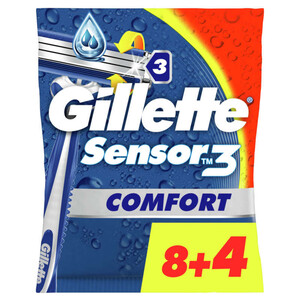 Gillette Rasoirs Jetables Sensor3 X8+4.