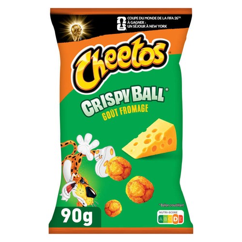 Cheetos Crispy Balls Biscuits Apéritifs Soufflés Goût Fromage 90g