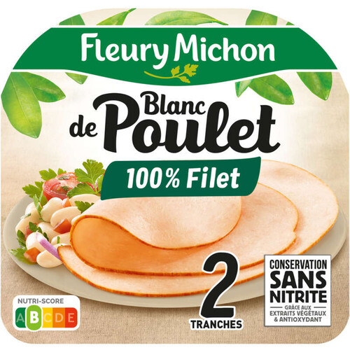 Fleury Michon Blanc De Poulet X2 Tranches 65G