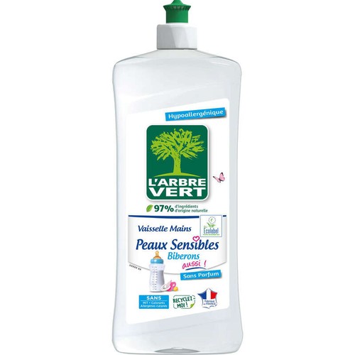 L'Arbre Vert Liquide Vaisselle Peaux Sensible Et Biberons Aussi 750ml