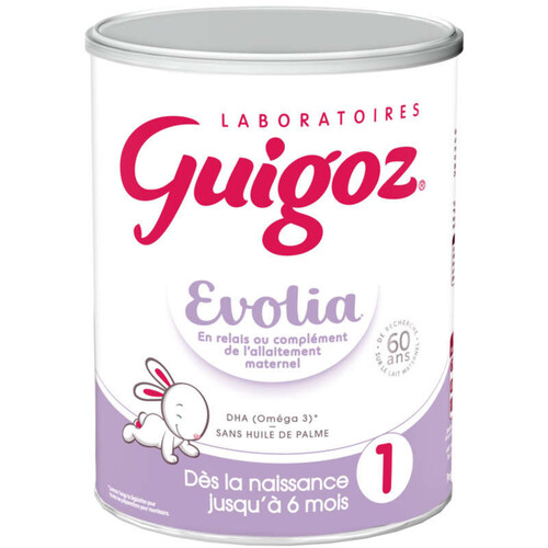 Guigoz Evolia Lait en poudre dès la naissance jusqu'à 6 mois 800g
