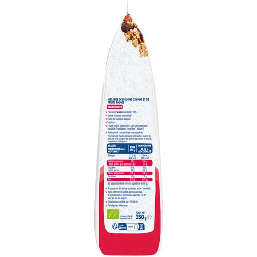 Bjorg Granola Fruits Rouges, Bio 350g