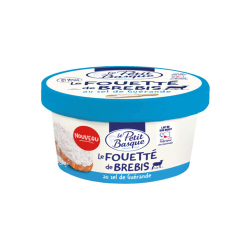 Le Petit Basque Le Fouetté de Brebis au Sel de Guérande 140g