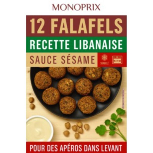 Monoprix falafels avec sauce sésame 280g