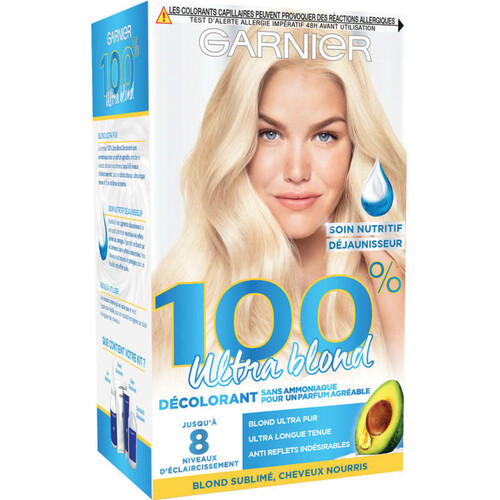 100% Ultra Blond Décoloration Décolorant Sans Ammoniaque