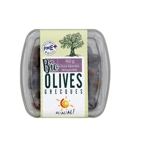 Iliada Olives Bio de Kalamata dénoyautées 160g