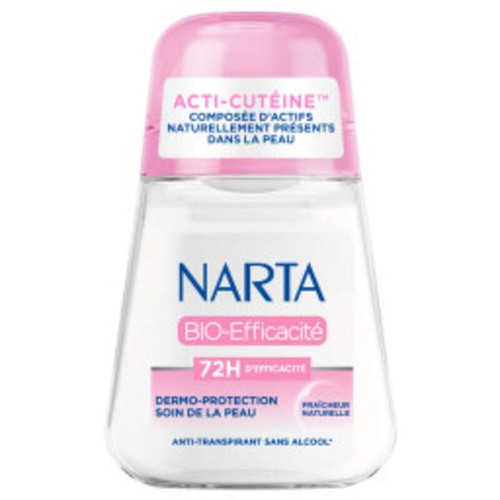 Narta Bio Efficacité Deo Roll-on Antitranspirant sans alcool 50ml