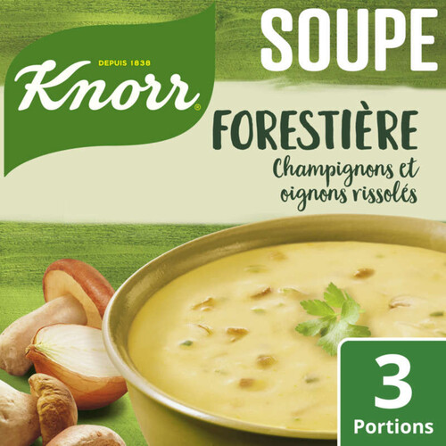 Knorr Soupe Déshydratée Forestière Champignons et Oignons 85 g 3 portions